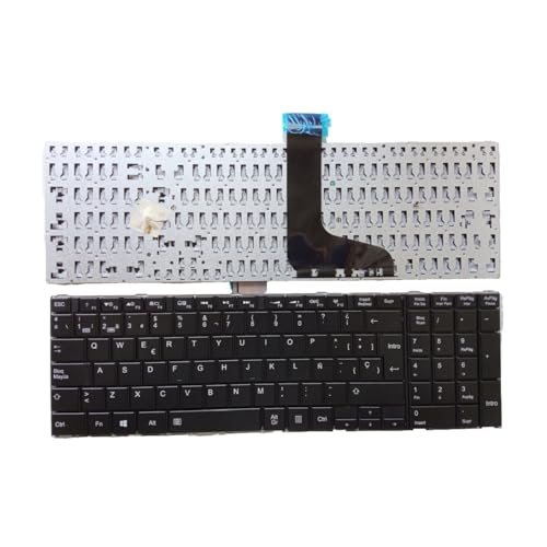 Clavier Toshiba Satellite C50 C55 qwerty azerty disposition multilingue facile à remplacer jaune