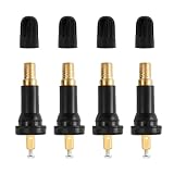 Fkewp 4 PCS 20008 Tire Valve Stem, Rubber Snap-in Tubeless Airtight Valve Stems Fit 0.453 Inch Rim Holes, Tyre...