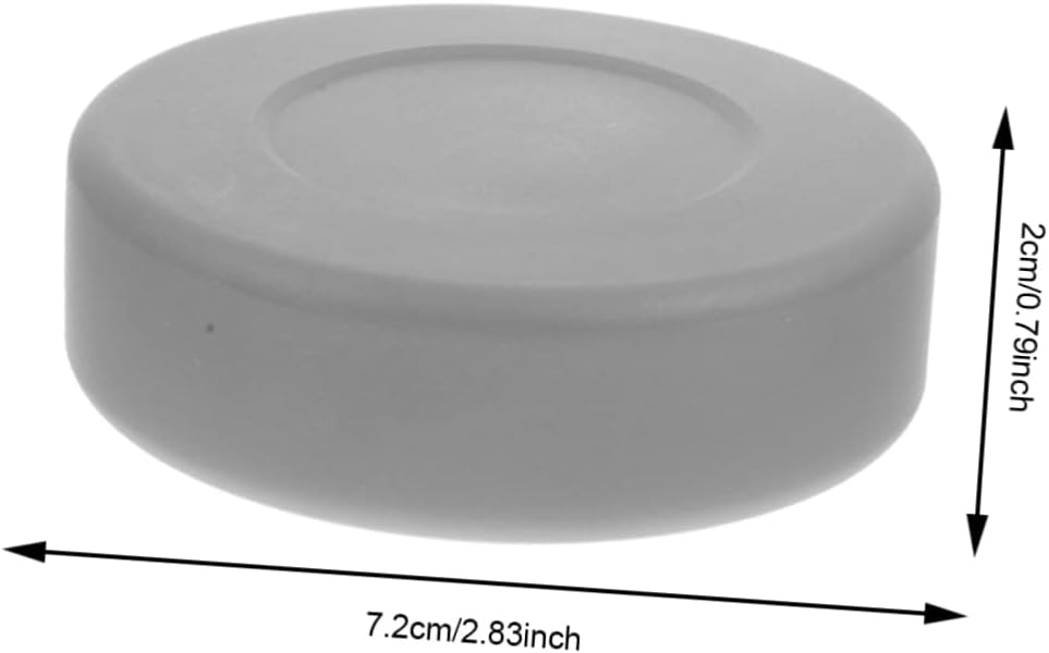 Hemoton Adjustable Hardness PVC Ice Hockey Pucks 4 Pack Professional Training and Practice Sports Pucks for Ice Hockey Players