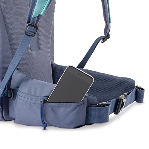Image of High Sierra Pathway 2.0 Backpack with Hydration Storage Sleeve, for Hiking, Biking, Camping, Traveling, Arctic Blue, 45L
