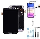Mobilevie Écran LCD + Vitre Tactile Haute Qualité Compatible avec Samsung Galaxy S4/i9505 Noir avec Chassis   Testé Avant Expédition