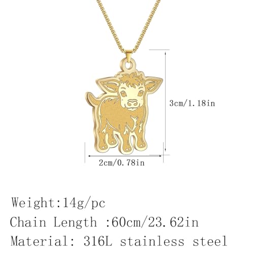 Collier en acier qui ne se décolore pas pendentif cuttle - 3