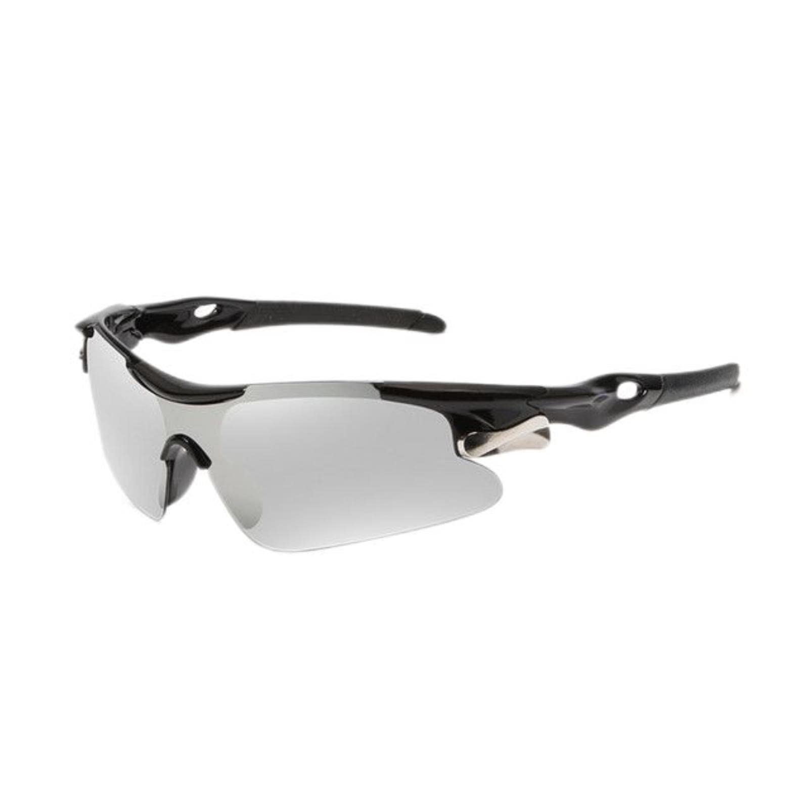 vfdaSWQQ Cycling Goggles, Road Bicycle Glasses Mountain Cycling Riding Protection Goggles Eyewear Bike Sunglasses-BLACK WHITE
