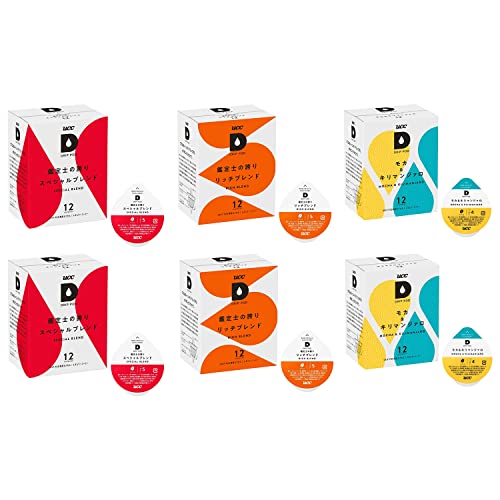 UCC(上島珈琲) UCC DRIP POD ドリップポッド デイリーカプセル アソートセット 12個入×6箱(72杯分) 3種