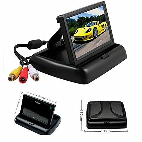 Riloer Rear View Camera Kit, 4.3 Inch HD TFT LCD Monitor + Waterproof Reversing Camera for Most of 12V-24V Cars, Night Vision - Image 4