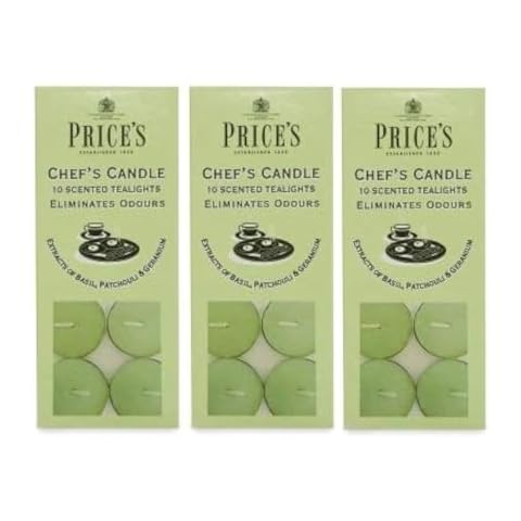 Price's Candles - Chef's Candle Tea Lights 10 Pack x 3 Cover