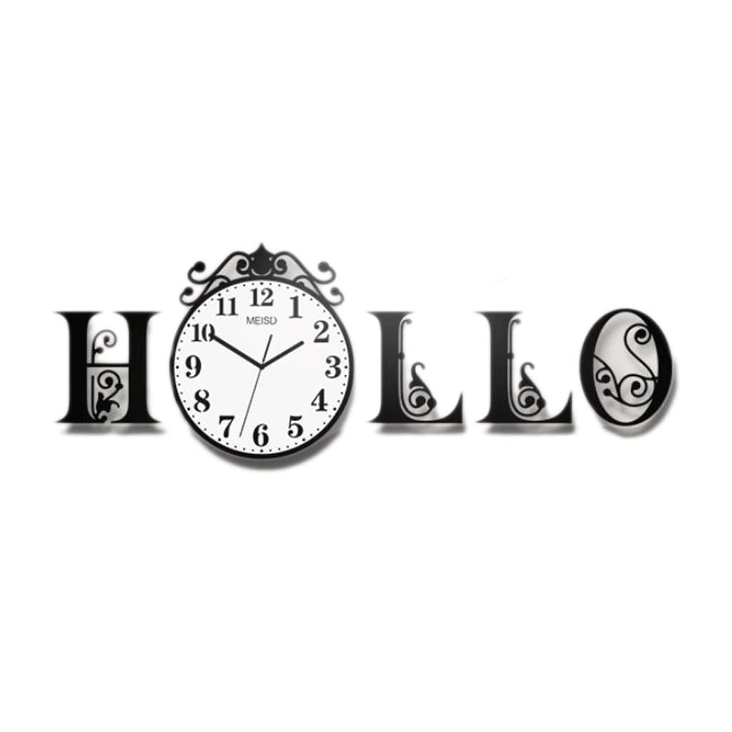 Horloge murale moderne et créative de style minimaliste pour salon