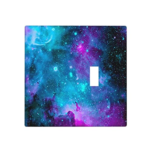 Hulnulnu White Marble Light Switch Cover Decorative Blank Wall Plate 2 Gang No Device/Toggle Combination Switch Plate Outlet Cover