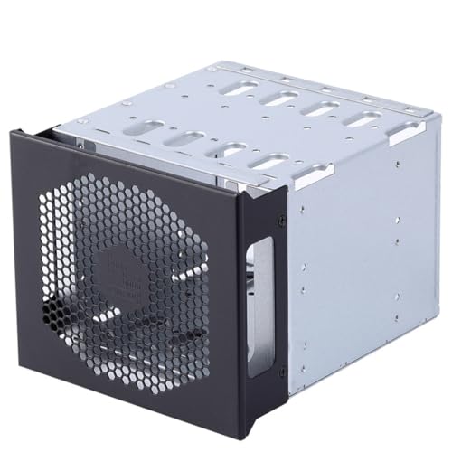 Cage para discos duros 5 bahías 3.5 pulg gris miniatura 4