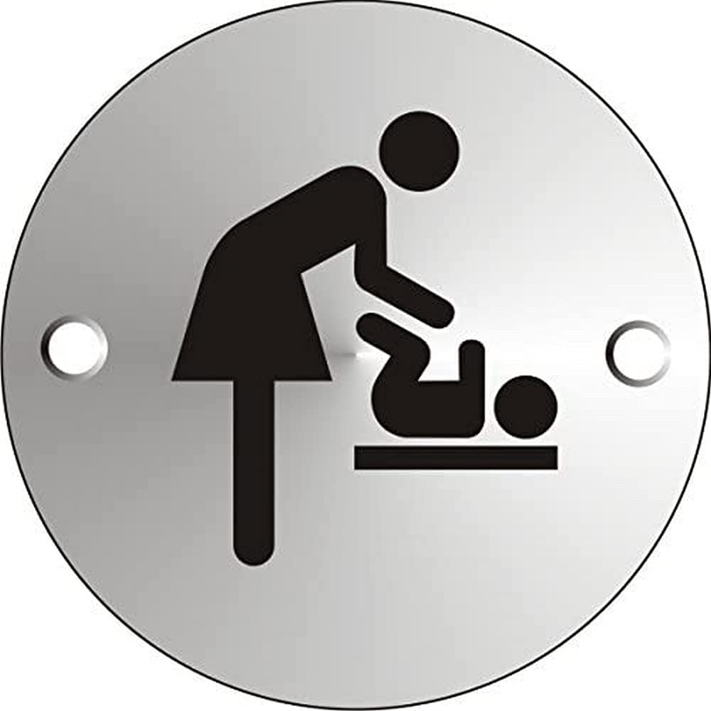Sign Mother and Baby Adhesive Aluminium