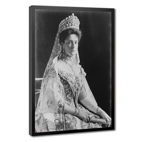 Impression sur toile haut de gamme Tsarina Alexandra avec cadre suspendu