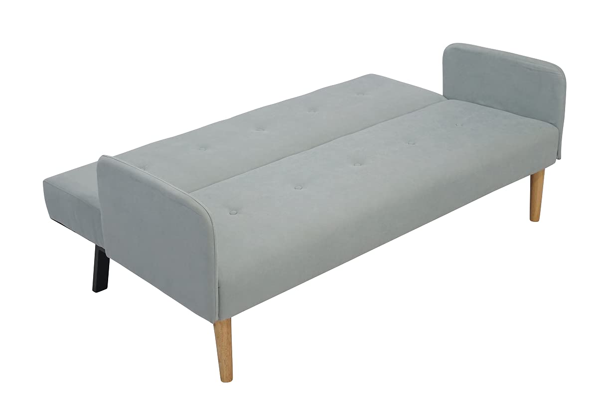 ITALFROM Divano Sofà Bed AZZURRO 173X85X83 cm Con Braccioli Letto 2 Piazze