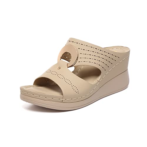 Bernal Women'S Platform Sandals with Sparkle Glitter Dressy Summer Casual