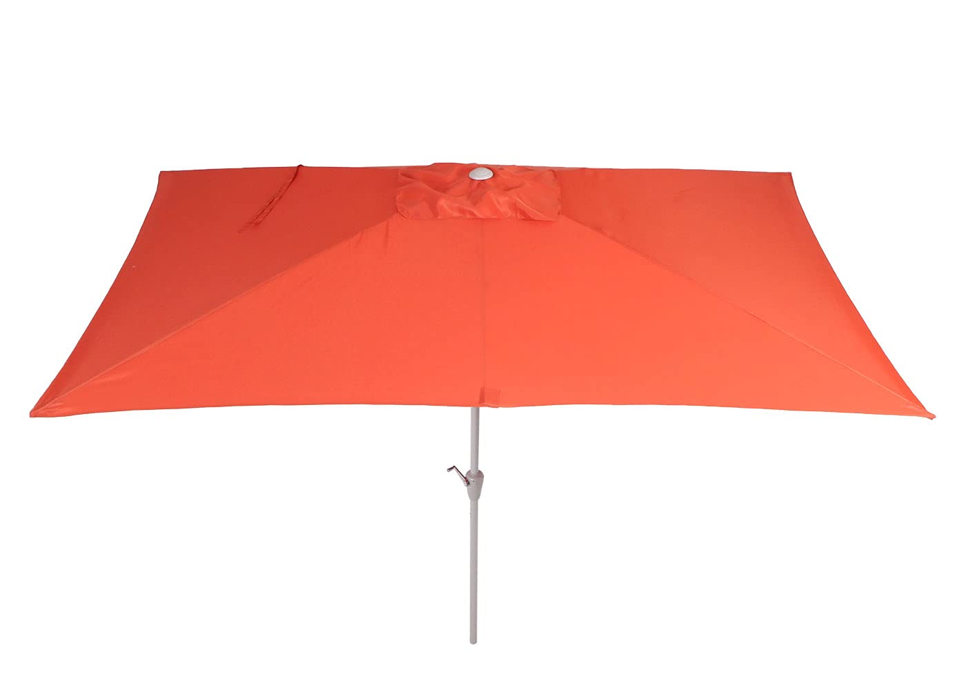 Mendler Sonnenschirm N23 2x3m Polyester/Alu - terracotta | Gartenschirm, rechteckig, neigbar, 4,5kg, UV-Schutz 50+