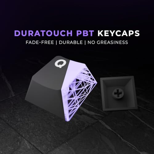 Image of Kreo Swarm 75% Wireless Mechanical Keyboard with Pre-lubed Switches, 5-pin Hot Swap PCB and 5 Layers Sound Absorption (All Black, Huano Speed /Starling Switches)