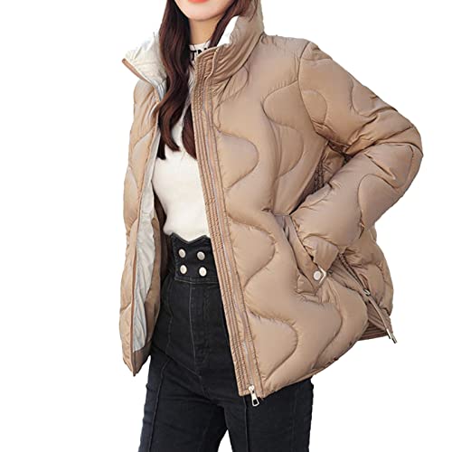 Manteaux d'hiver courts en duvet pour femmes veste polaire zippée
