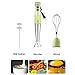 Immersion Hand Blender, UTALENT 3-in-1 8-Speed Stick Blender with Milk Frother, Egg Whisk for Coffee Milk Foam, Puree Baby Food, Smoothies, Sauces and Soups - Green