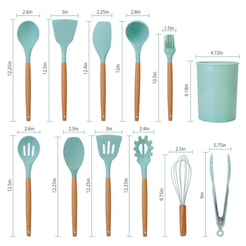 Ensemble d'outils de cuisson en silicone résistant à la chaleur antiadhésif