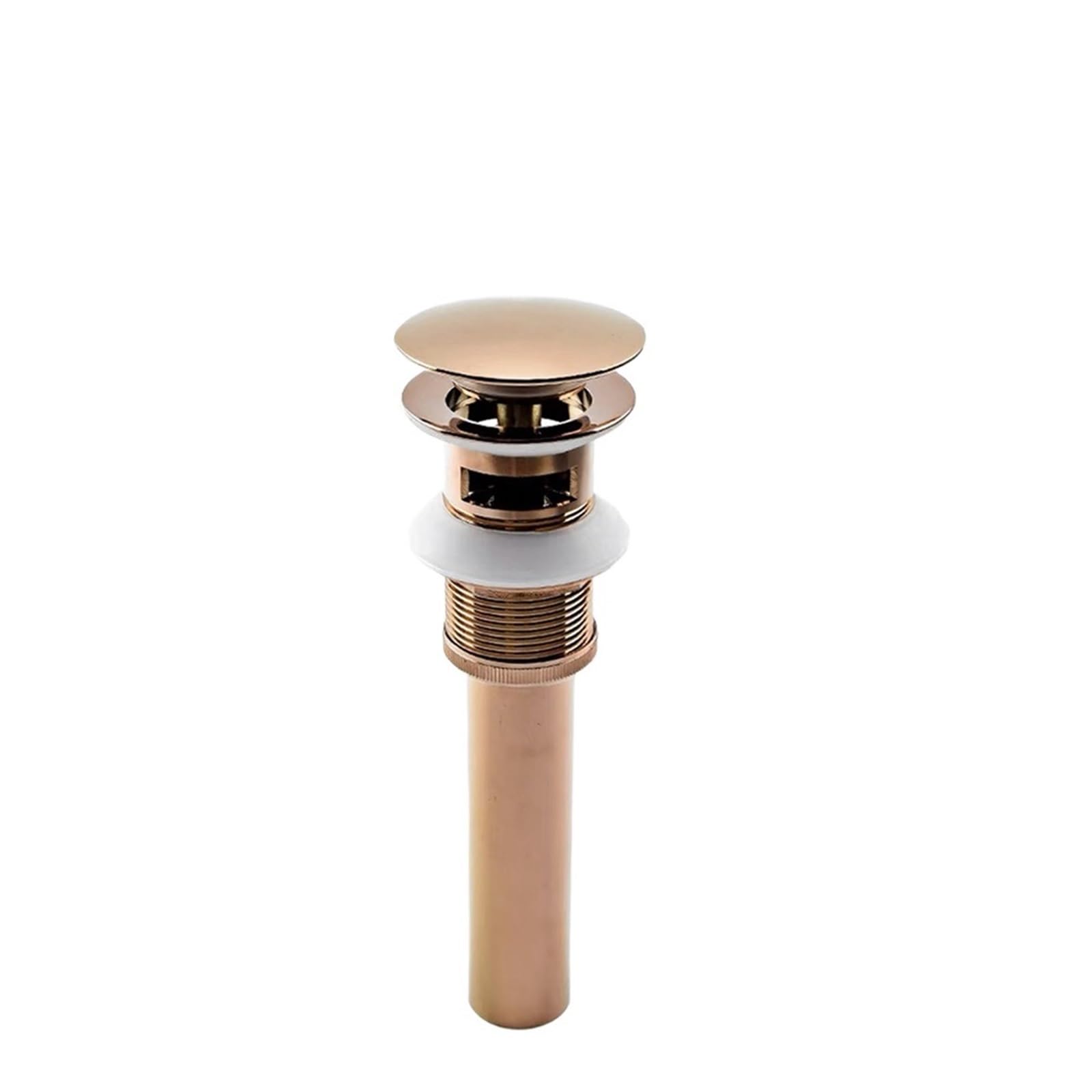Pop Up Clack, Pop Up Sink Plug Replacement Brass Bathroom Basin Drain Valve Bounce Filter Multicolor(Rose Overflow)