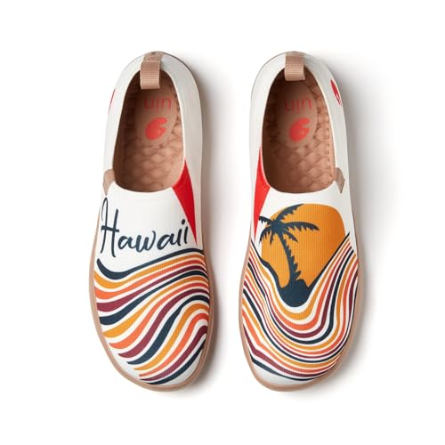 UIN Men's Art Travel Shoes Slip On Loafers Hawaii Vacation Comfort Lightweight Fashion Sneaker2