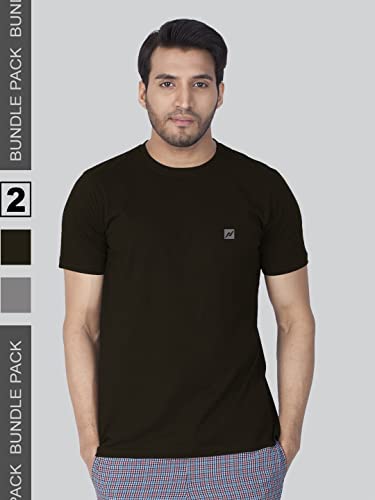 Image of Lux Nitro Pack of 2 Men's Round Neck Tshirt
