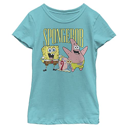 Nickelodeon Spongebob Squarepants Group Girls Short Sleeve Tee Shirt