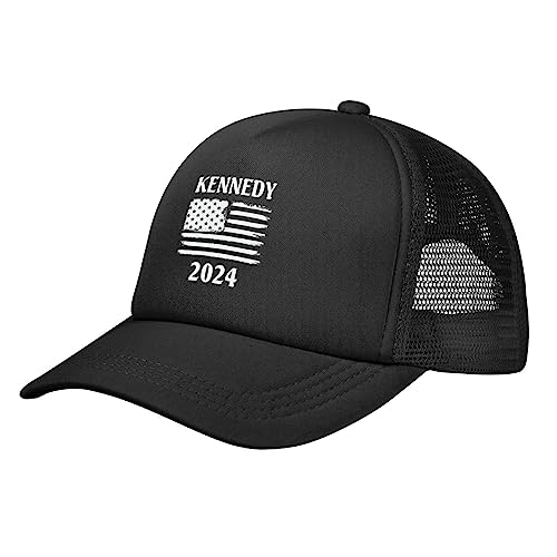 Diputer Robert Kennedy 2024 Hat Kennedy for President Hat Funny Hat for Men Trucker Hat Women Mesh Baseball Cap for Men Women Black