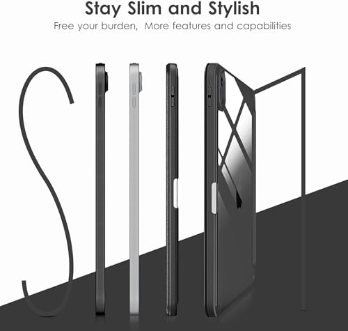 Image of ProElite Case Cover for Apple iPad (A16) 11th /10th Generation (2025 /2022), Transparent case Cover with Pencil Holder for iPad 11th /10th Gen 2025 /2022, Stars