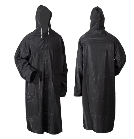 Patel Enterprise Rain Coats Free Size for Adults Rain with Hoods and Sleeves Man Lightweight Raincoats Large Waterproof Windbreaker for Women (pack of 1)-image-2