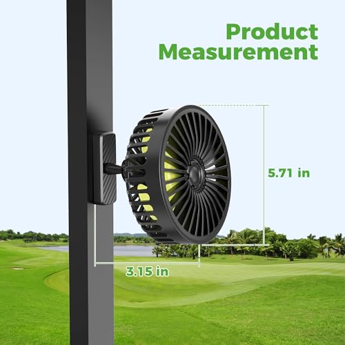 Ventilateurs magnétiques pour voiturette de golf 12V orientables - 6