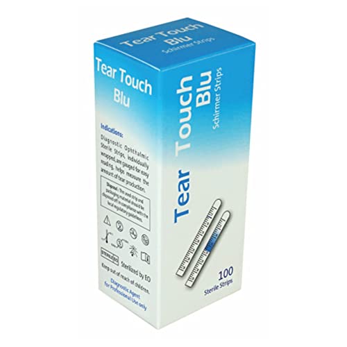KASHSURG Schirmer Tear Test Strips with Blue Mark 100 Strips (Sterile)