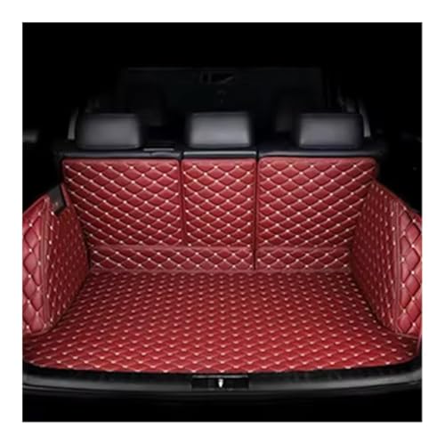 Tapis de coffre pour CX-5 2013-2014 doublure arrière sur mesure en simili cuir wine red