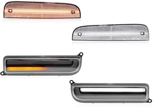 Car Indicator for Jeep for Cherokee XJ 1997-2001 97-01 XJ Signal Light for Bumper Combo Smoked LED Parking for Turn Signal+Corner Fender Side Marker Lights