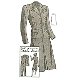 Cantidad de la tela: chaqueta y falda: tela de 35 pulgadas, 3 7/8 yardas. Tela de 39 pulgadas, 3 3/8 yardas. Tela de 54 pulgadas, 2 ½ yardas. Chaqueta y falda B tela de 35 pulgadas, 3 7/8 yardas. Tela de 39 pulgadas, 3 3/8 yardas. Tela de 54 pulgadas, 2 ½ yardas. Chaqueta de tela de 35 pulgadas, 2 ¼ yardas. Tela de 54 pulgadas, 1 5/8 yardas.