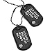 COOLSTEELANDBEYOND Classique Deux Pièces Noir Militaire Armée Dogtag avec Silicone Noir - Pendentif Collier Homme - 70CM Chaîne de Boule