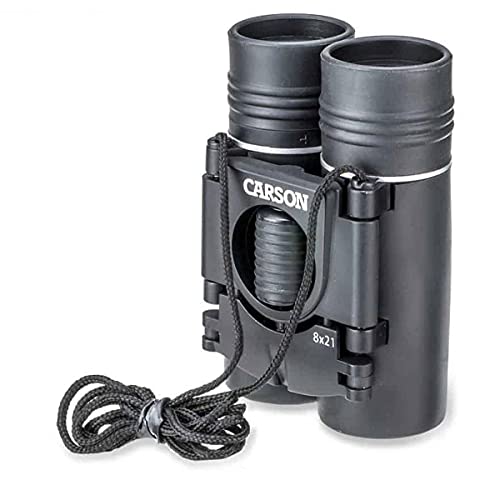Binóculo compacto dobrável ultraleve Kinglet Série KB Carson 8 x 21 mm