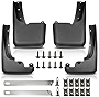 Set of 4 Front and Rear Side Mud Flaps Splash Guards Replacement for Ford F-250 F-350 F-450 F-550 Super Duty 1999-2010 with Factory Fender Flares (Not for Dual Wheels)