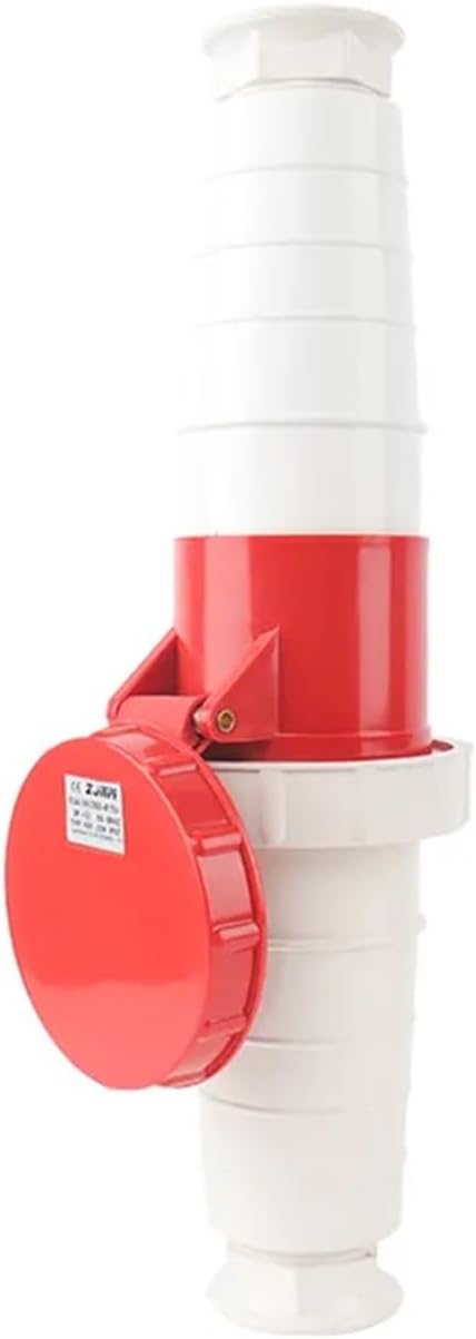 IP67 63A/125A Industrial Plug and Socket 3P/4P/5P Waterproof Electrical Connector Power Connection Industrial Plug 220V 380V 415V(Wall Socket 4P 63A)