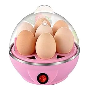 TEBLITE Egg Boiler Electric Automatic Off 7 Egg Poacher for Steaming, Cooking Also Boiling and Frying (Multicolor)