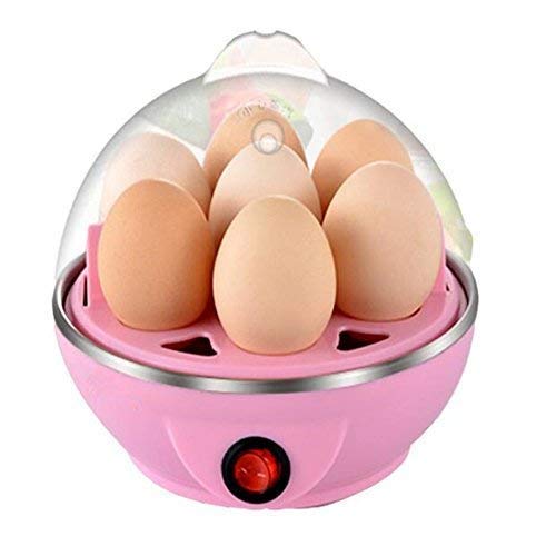 TEBLITE Plastic Egg Boiler Electric Automatic Off 7 Egg Poacher For Steaming,Cooking Also Boiling&Frying (Multicolor),14 Ounce