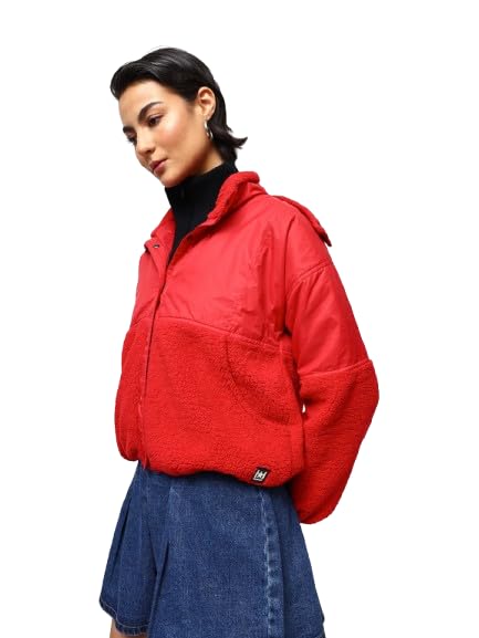 High Star Women Printed Polyster Oversized Fit Hood Long Sleeve Sweatshirts