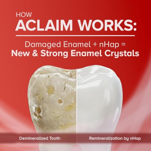 Image of Aclaim Toothpaste for Remineralisation | Protect Teeth Enamel | Prevent Tooth Decay | Repair Enamel | Gum Care | Teeth Whitening | Fluoride-free Tooth paste for Complete Oral Care (Pack of 2) 70g each