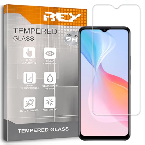 REY 2X Protector Pantalla para Vivo Y76 5G, Cristal Vidrio Templado Premium