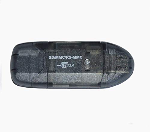 Lector de tarjetas de memoria SDHC MMC USB 2.0 para tarjetas de memoria de 256 MB, 512 MB, 1 GB, 2 GB, 4 GB, 8 GB, 16 GB. Resistente y práctico, práctico e inteligente