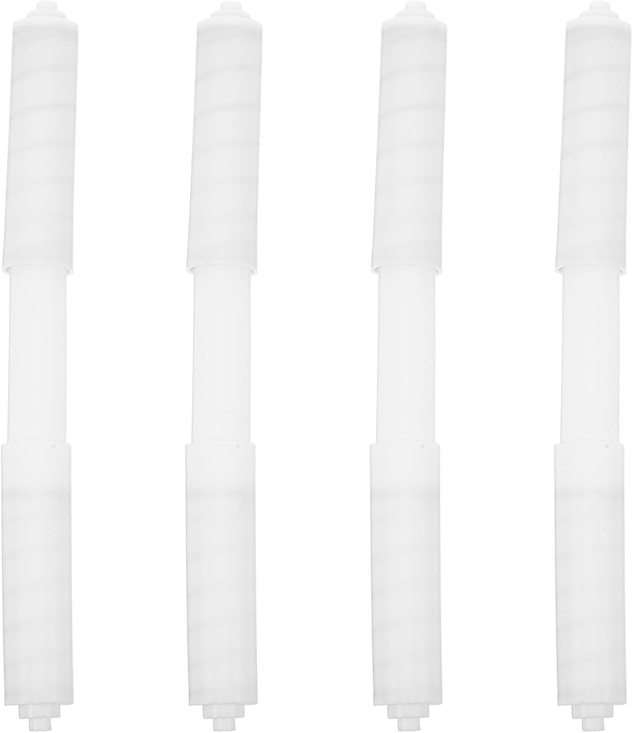 Zerodeko 4pcs Toilet Paper Spring Holder Replacement Rods Extended Length Toilet Roll Spindle for Commercial Bathroom Tissue Dispensers Public Restroom Paper Roller