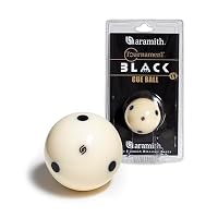 Aramith Turnier Billardqueue-Ball, 6 schwarze Punkte in einer Blisterverpackung, 6 Stück