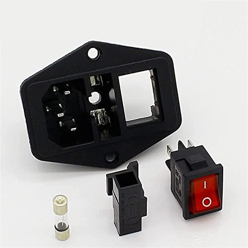 Prise IEC 3 broches 320 C14 avec interrupteur à bascule 10A 250V pour boîtier PC