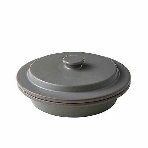 PETARI Shallow Pot 18cm Mud Stone(グレー)G.M.P