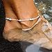 Produktbild Yean Boho Anklet Turquoise Simple Foot Chain Beach Foot Jewelry for Women and Girls 83/5000 Yean Boho Fußkettchen Türkis Einfache Fußkette Strandfußschmuck für Frauen und Mädchen (silber)