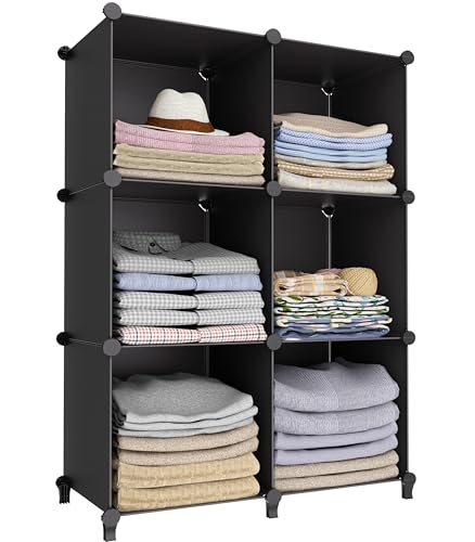 6-Cube Storage Organizer, Closet Organizer Storage...